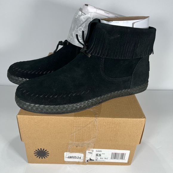 NWT UGG Size 9.5 Kennadi 🖤 Black Suede - Picture 4 of 11